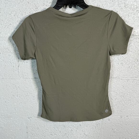 Cotton on Women's Active Rib Gym T-shirt - Dusty Khaki small - Picture 5 of 6